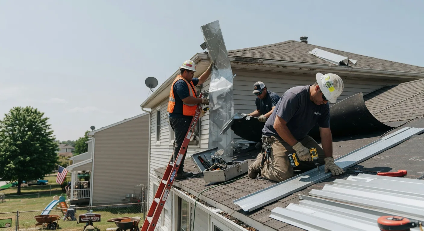 Storm Damage Metal Roof Repair in Alexandria, NE